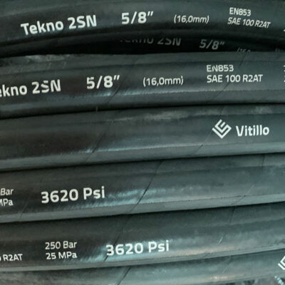 Tuy ô thủy lực 2 lớp thép 5/8 Vitillo SAE 100 R2AT - TEKNO 2SN - TH2SN10